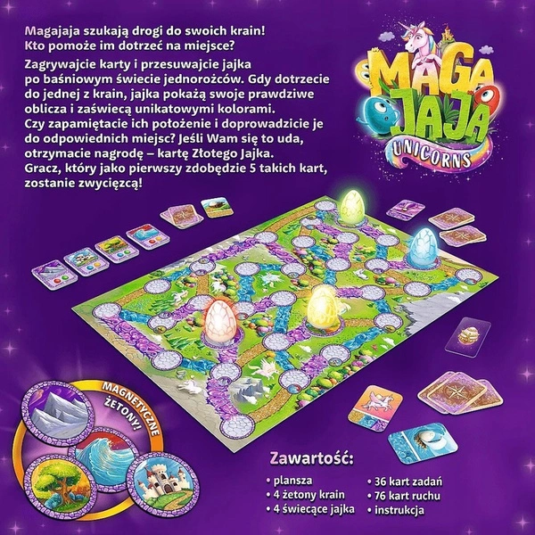 TREFL 02280 gra rodzinna MEGAJAJA UNICORNS jednorożec