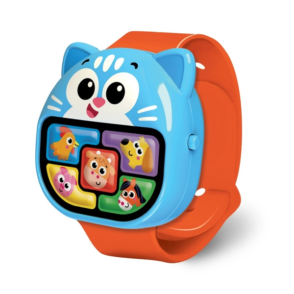 DUMEL ZEGAREK MALUCHA KOTEK nauka dla dzieci regulowany piosenki mówi PL