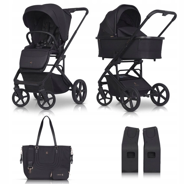 Cavoe Moi XL 2W1 wózek spacerowy z gondolą + torba + adaptery + 1 sztuka panel grzewczy