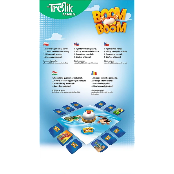 TREFL Gra rodzinna Boom Boom Rodzina Treflików 5+