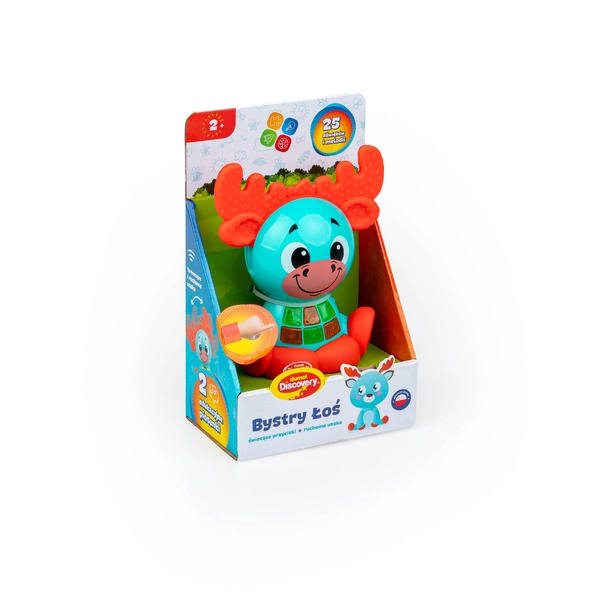 DUMEL Interaktywny BYSTRY ŁOŚ Edukacyjny literki Cyferki ŚPIEWA