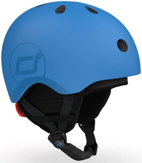 SCOOT AND RIDE kask narciarski S-M dla dzieci regulacja dziecięcy LED Ocean
