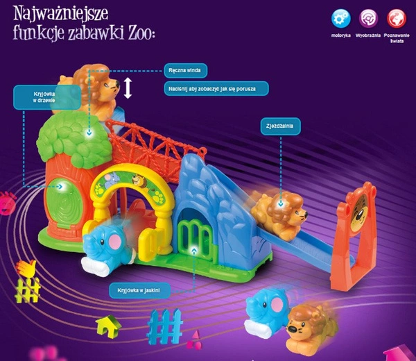 DUMEL Świat Zwierząt Zoo Interaktywna farma 42540
