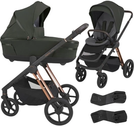 ESPIRO MILOO Wózek spacerowy spacerówka gondola 2w1 adaptery