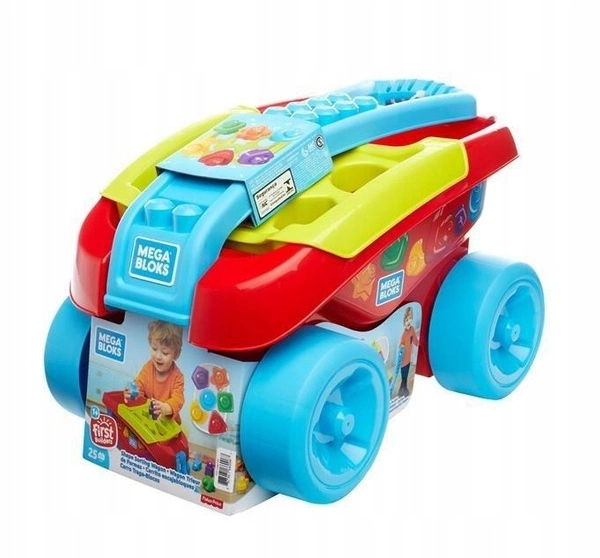 Wózek do ciągnięcia klocki sorter FISHER PRICE MEGA BLOKS FVJ47