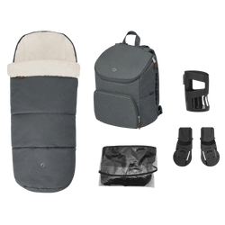Maxi Cosi Oxford Zestaw Akcesoriów do Wózka śpiworek adaptery Twillic Graphite