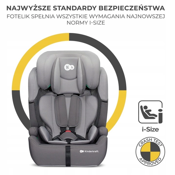 Fotelik samochodowy Kinderkraft COMFORT UP I-SIZE 76-150 cm 9-36 kg
