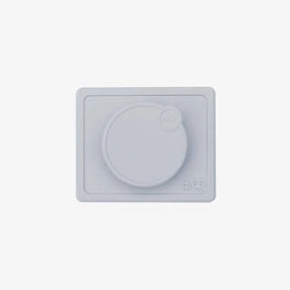 EZPZ Silikonowa miseczka z podkładką 2w1 Mini Bowl + pokrywka GRATIS pastelowa szarość