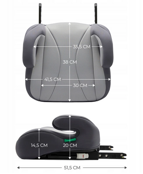 Kinderkraft I-BOOST Fotelik samochodowy BOOSTER PODSTAWKA PODKŁADKA 135-150 i-Size 15-36 kg isofix