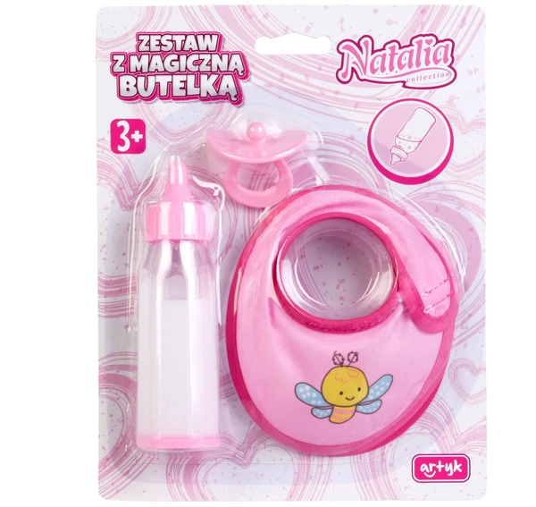 Natalia ZESTAW Magiczna butelka MLEKO SMOCZEK Śliniak