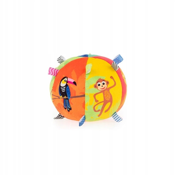 DUMEL uciekająca piłka miękka materiałowa do raczkowania melodie 30047