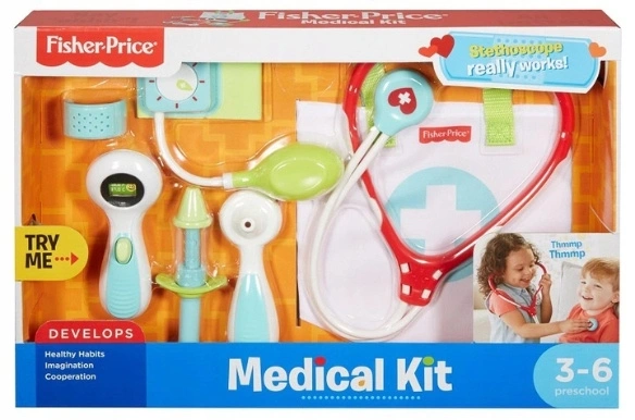 FISHER PRICE lekarz zestaw mały doktor DVH14 7 elementów