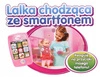 Natalia ze smartfonem lalka chodząca chodzi śpiewa