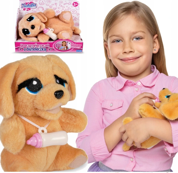Natalia Uroczy interaktywny piesek pies +butelka