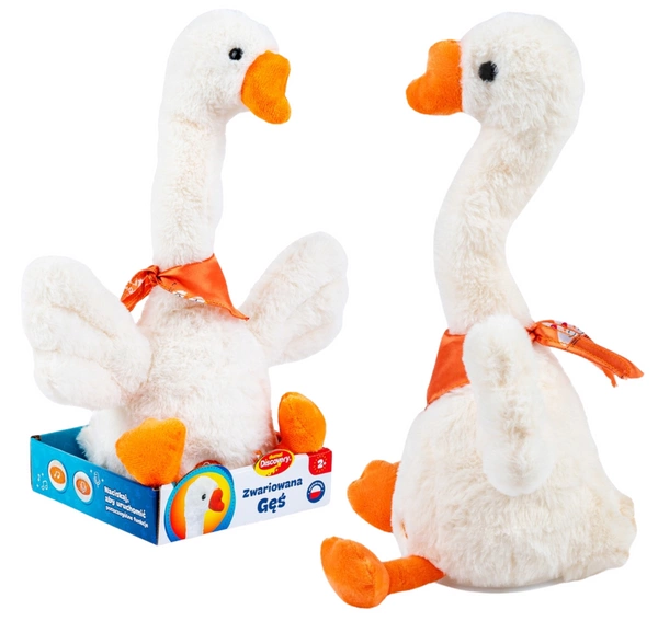 DUMEL zabawka interaktywna zwariowana gęś nagrywa i odtwarza dźwięk mówi PL