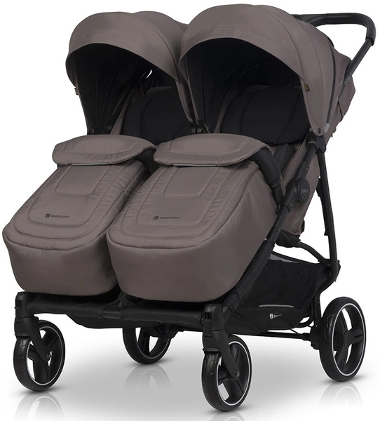 EURO-CART wózek bliźniaczy DOBLO podwójny 2 pokrowce + folia do 22kg
