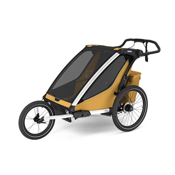 Przyczepka rowerowa dla dziecka, podwójna - Thule Chariot Sport 2 G3 - Natural Gold
