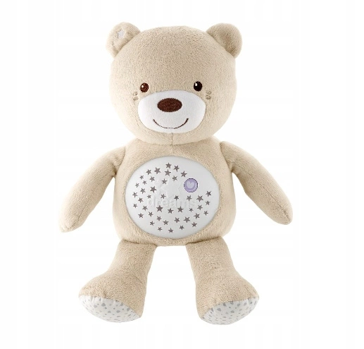 CHICCO MIŚ Pluszowy 3w1 projektor lampka kołysanki