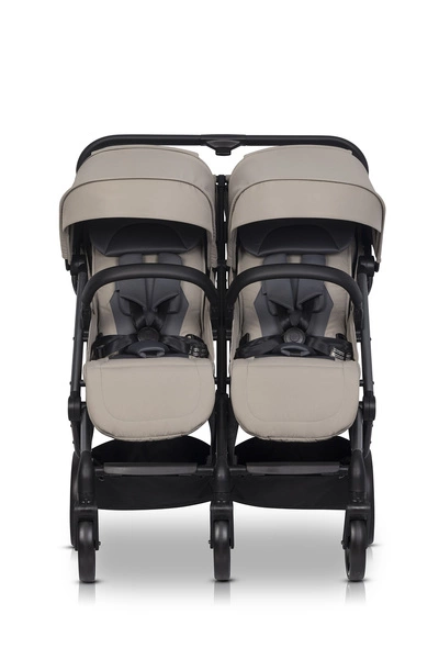 EURO-CART wózek bliźniaczy ECHO podwójny 2 pokrowce + folia do 22kg