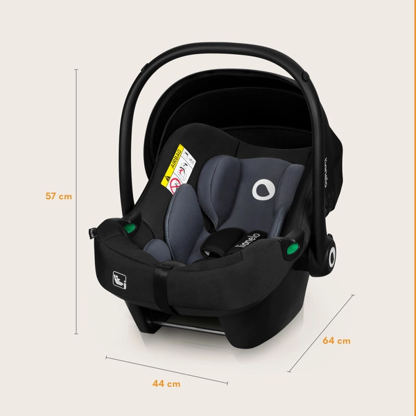 LIONELO ASTRID I-SIZE fotelik samochodowy + baza ASTRID certyfikat ADAC 5