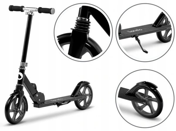 LIONELO LUCA Hulajnoga składana duża amortyzator do 100 kg