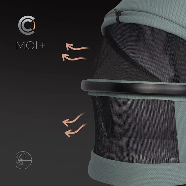 Cavoe Moi Plus 2W1 wózek spacerowy z gondolą + torba + adaptery