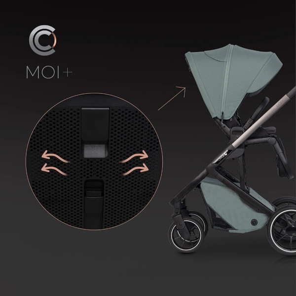 Cavoe Moi Plus 2W1 wózek spacerowy z gondolą + tobra + adaptery