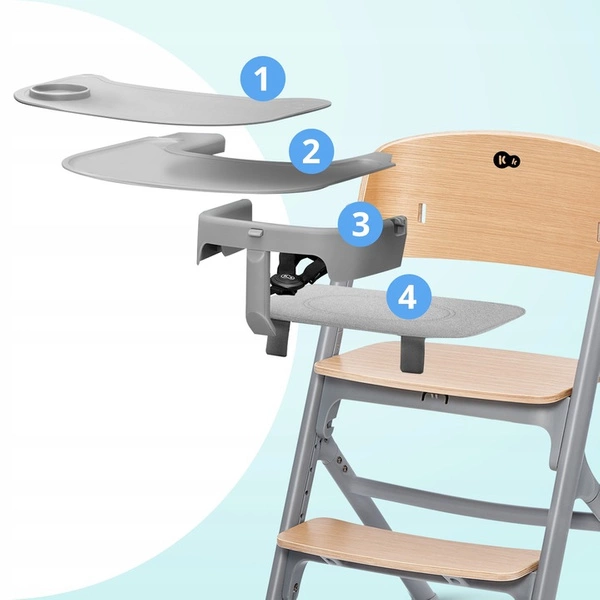 KINDERKRAFT LIVY Krzesełko krzesło do karmienia dla dziecka 3w1 do 110 kg