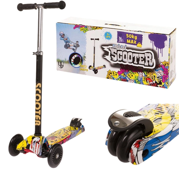 4BABY MINI SCOOTER hulajnoga trójkołowa balansowa LED 50kg