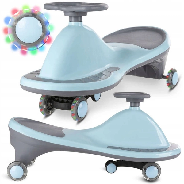 KIDWELL ROLLO jeździk grawitacyjny kółka LED dla dziecka do 100kg