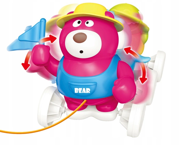 DUMEL rozkołysane zwierzaki sensoryczna zabawka do ciągnięcia 12M +