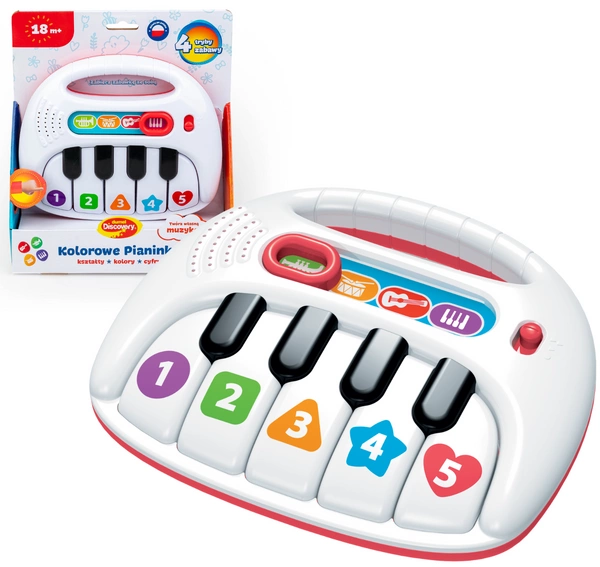 Dumel Pianinko interaktywne kształty kolory kolorowe