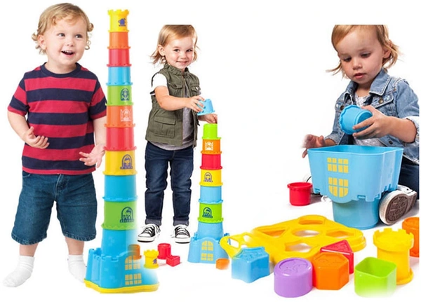 DUMEL Kubeczkowy Zamek Wieża Sorter Układanka