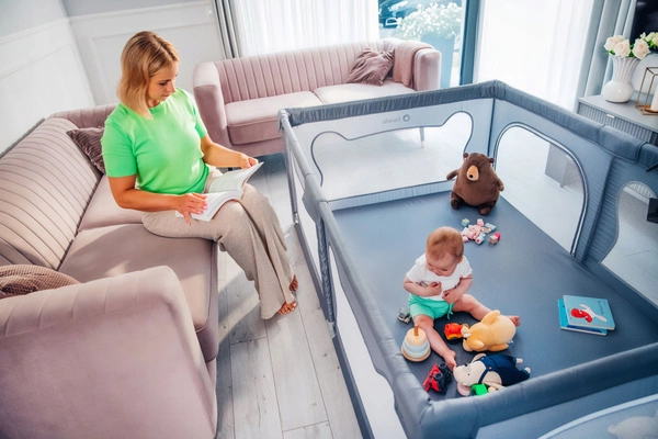 Lionelo Willow Kojec dla dziecka Plac Zabaw 187x127 cm składany + torba