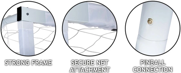 ENERO BRAMKA piłkarska ogrodowa z siatką 300x200x110cm metalowa