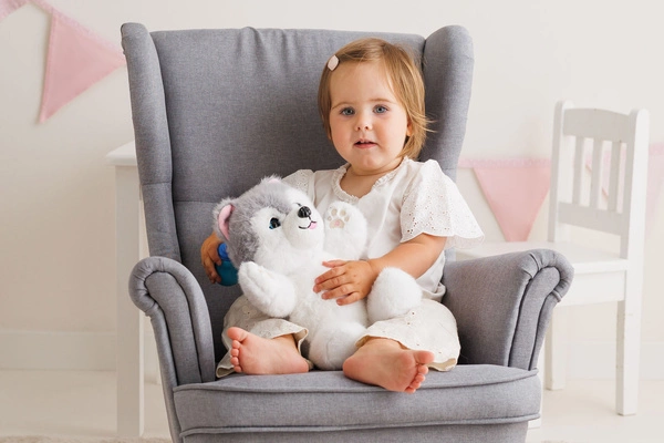 Interaktywny Piesek Husky DUMEL Discovery z czujnikiem na brzuszku