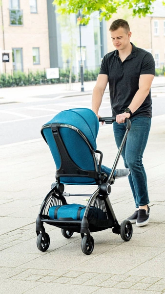 Wózek głęboko-spacerowy iCandy CORE atlantis blue - kompletny zestaw