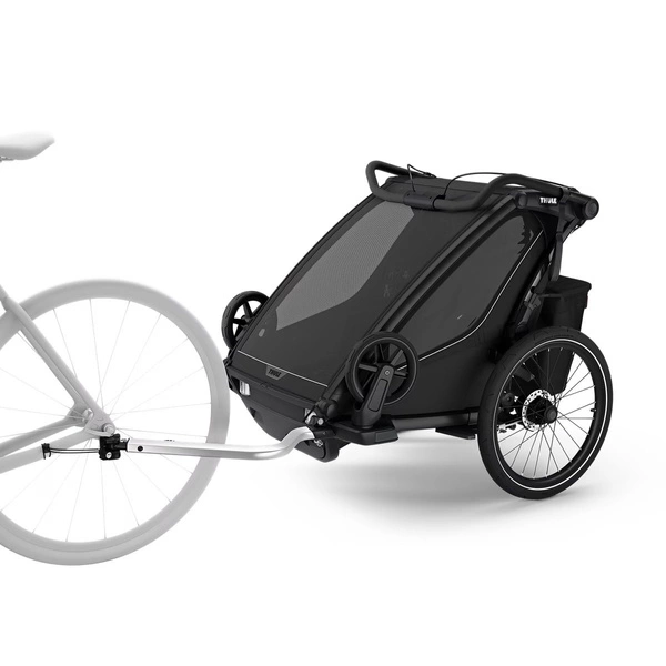 Przyczepka rowerowa dla dziecka, podwójna - Thule Chariot Sport 2 G3 - Black