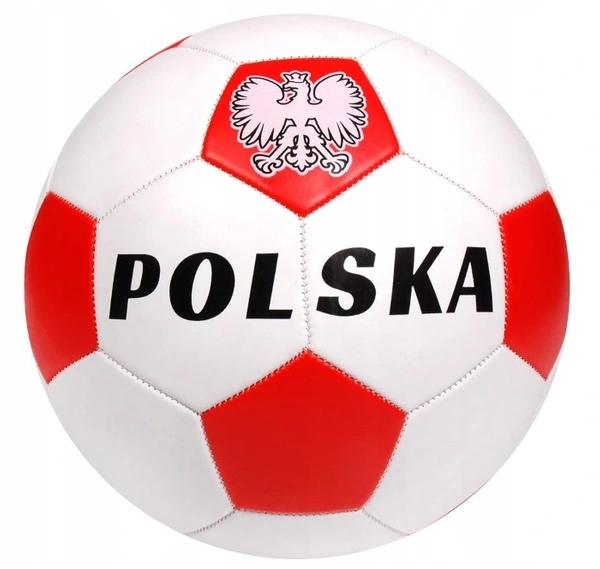 Piłka nożna Polska orzełek biało-czerwona