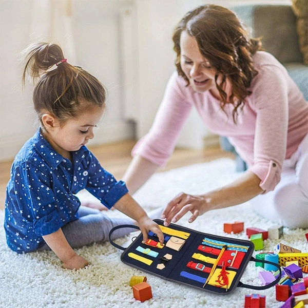 TABLICA MANIPULACYJNA EDUKACYJNA SENSORYCZNA MONTESSORI