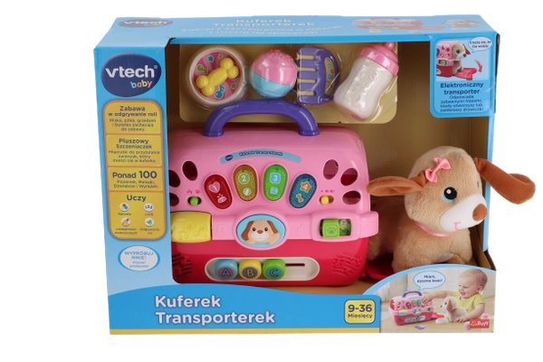 VTECH KUFEREK TRANSPORTEREK INTERAKTYWNY PIESEK PL