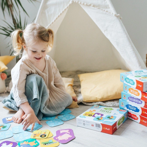 TREFL Gra edukacyjna farma ABC Malucha Puzzle