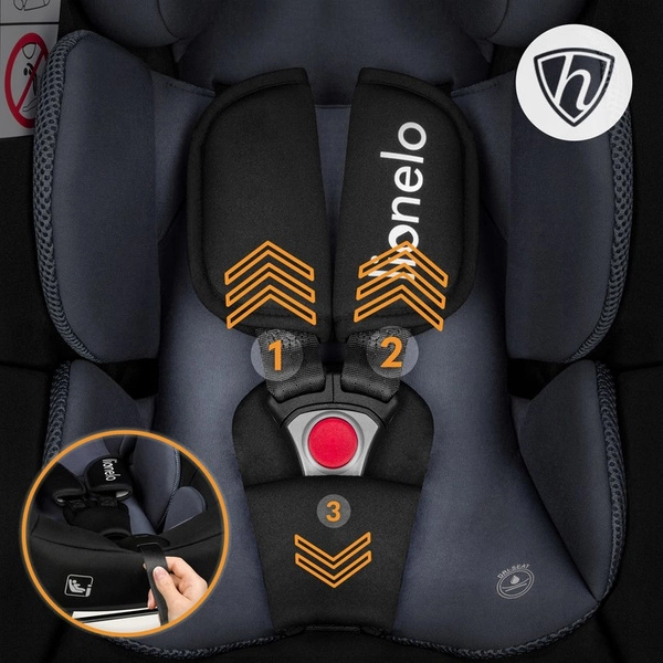 LIONELO ASTRID I-SIZE fotelik samochodowy + baza ASTRID certyfikat ADAC 5