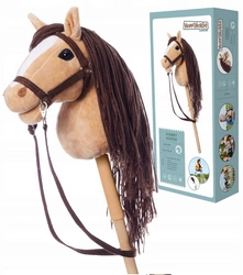 Hobby Horse A4 Koń na kiju Hoppihorse z lejcami akcesoria w zestawie