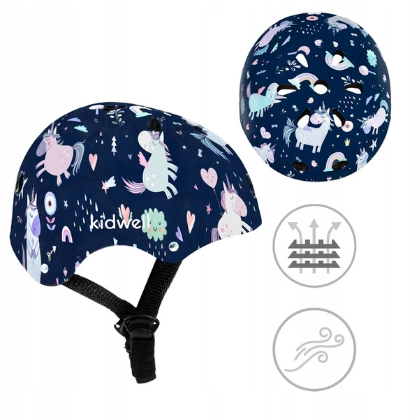 Kask ochronny Kidwell ORIX Plus Unicorn S rower hulajnoga