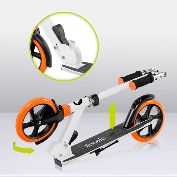 LIONELO LUCA Hulajnoga składana duża amortyzator do 100 kg