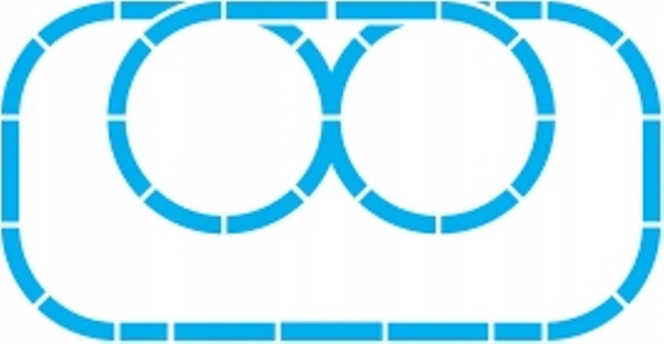 DUMICA Kolejka zestaw torów DELUXE D3 62el DU20333