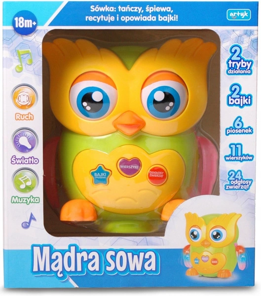 EDUKACYJNA MĄDRA SOWA ŚPIEWA OPOWIADA BAJKI PL