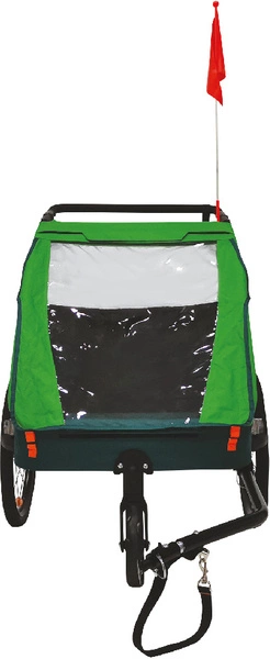Bellelli Trailblazer green przyczepka rowerowa wózek 2w1