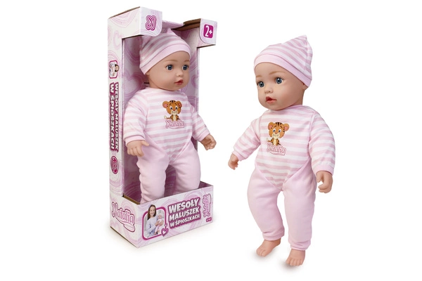 Lalka NATALIA Niemowlak Bobas bobasek 43CM ubranko czapeczka